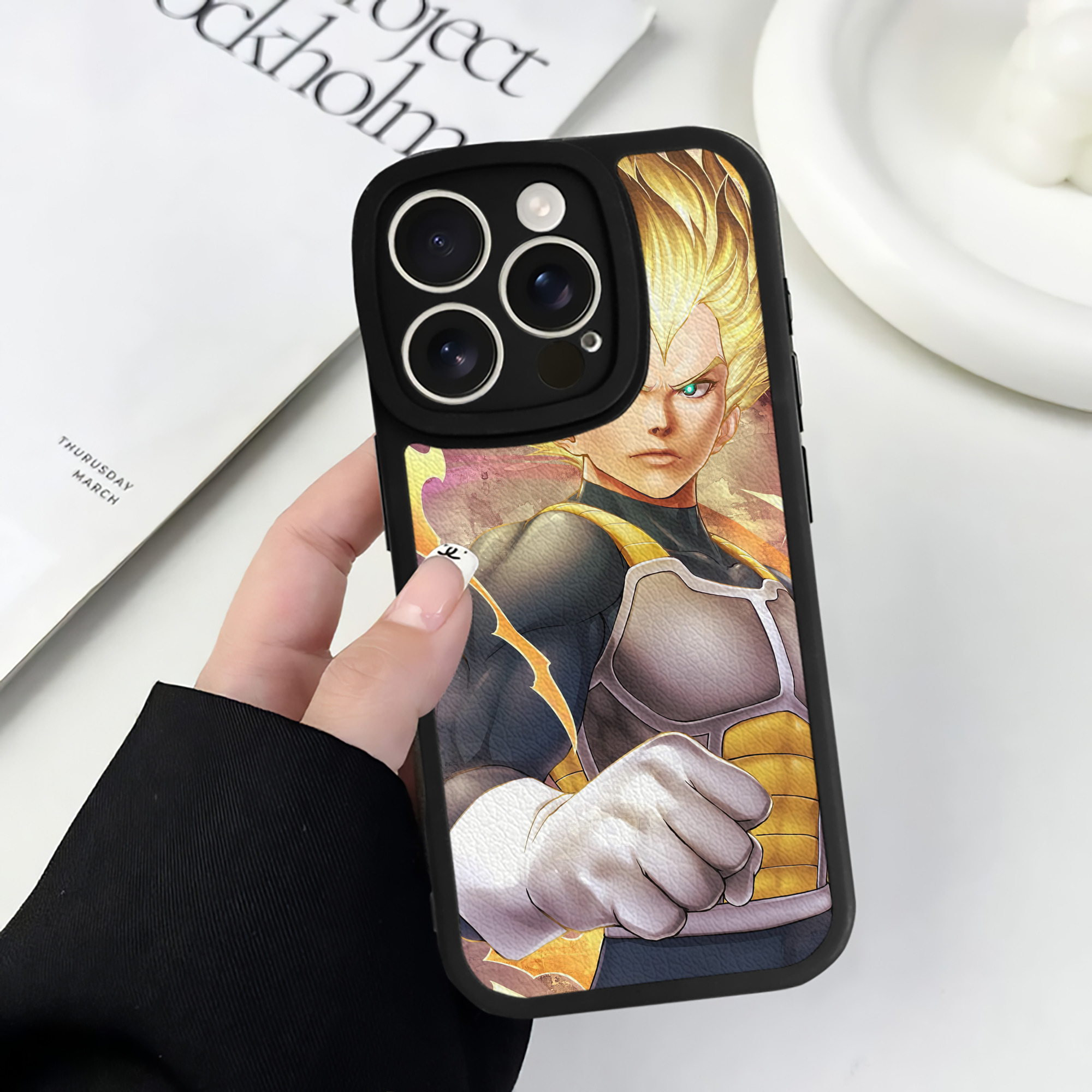 （画像用） ドラゴンボール DRAGON BALL 【iPhone 16シリーズ対応】シリコンスマホケース（レザー調） 材質：シリコン